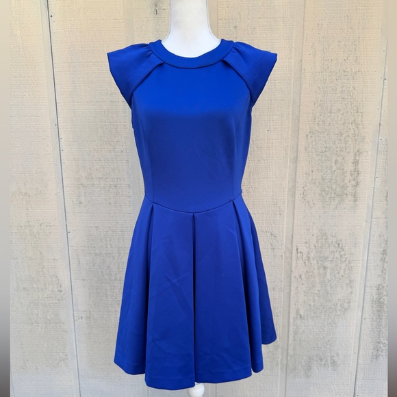 Ted Baker London Kipp Royal Blue Mini Dress - Picture 3 of 14